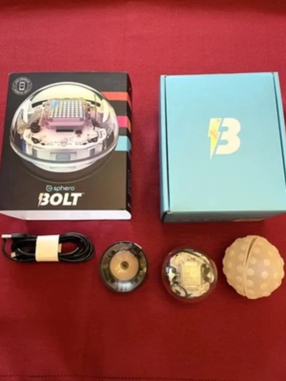 Sphero Bolt K002ROW Programmable Robot Ball And Nubby Cover